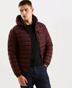 Vestes d'hiver pour hommes en duvet matelassé, rembourrées en coton, à capuche amovible, coupe-vent, épaisses et chaudes, personnalisées en gros, OEM - Product Image 1