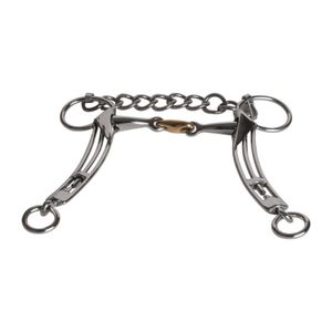 อุปกรณ์ขี่ม้าคุณภาพสูง แบรนด์ BRAND ZONE ผลิตจากสแตนเลสสตีล หัวบิตแบบไอซ์แลนด์ ข้อต่อคู่ คัพเรียม สำหรับม้า - Product Image 1