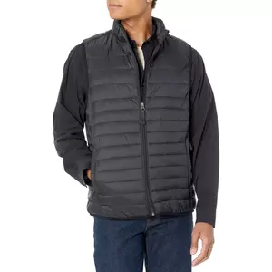Breathable Adjustable <b>Men</b> Puffer Vest Premium Quality <b>Lightweight</b> Anti Wrinkle Sleeveless Outerwear Custom OEM Design 2026 - Product Image 1