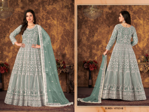 Costume Anarkali Salwar indien et pakistanais de fantaisie traditionnel exclusif pour femmes disponible au prix de gros auprès de l'exportateur indien - Product Image 2