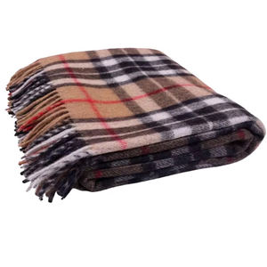 Manta Thomson de Jacquard de lana 100% más vendida, cómoda, ecológica, estilo camello para uso en invierno - Product Image 3