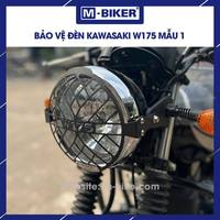 Système d'éclairage avant de moto W175 M-Biker avec phare halogène LED, 1 lentille, protection de phare thermolaquée, neuf, garantie 1 an