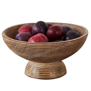 Bol de service en bois de manguier décoratif de conception élégante faite à la main de haute qualité vente en gros la plus vendue d'Inde - Product Image 5