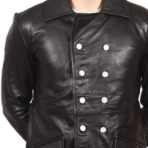 Abrigo de Cuero Casual para Hombre, Nuevo Diseño de Invierno, Venta Caliente, Alta Calidad, Servicio OEM, Precio Bajo - Product Image 4