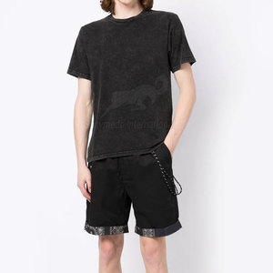 Camisetas de Hombre con Lavado Ácido, Diseño Nuevo 2026, Logotipo Personalizado, Venta al Por Mayor, Camisetas Cómodas para Hombre con Lavado Ácido - Product Image 2