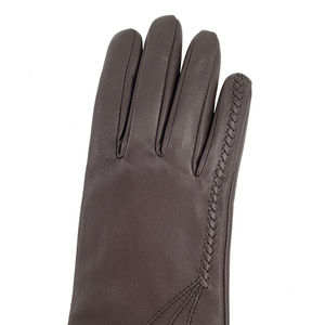 Gants en cuir de mouton véritable pour femmes longs élégants multicolores mode robe de soirée gants hiver chaud - Product Image 2