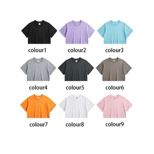 Top corto personalizado para mujer, camiseta estampada para verano para mujer, camiseta Vintage corta ácida, camiseta sin mangas, Camiseta holgada de algodón recortada para mujer - Product Image 3