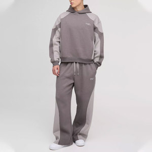 Custom Logo Heavyweight Cotton <b>Distressed</b> Streetwear Set Men Women Vintage Acid Wash Zip Up Tracksuit 2026 - Product Image 1