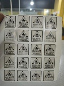 Etiqueta Adhesiva Holográfica con Código de Barras Impreso - Product Image 3