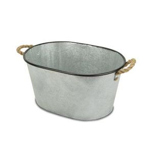 Cendre pour germe galvanisé métal sol jardinière ensemble étain porte-plante panier pour maison jardin utilisation décorative Pots de fleurs et jardinières - Product Image 5