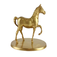 Indien fait à la main Antique Bronze laiton cheval sur roue Temple jouet 9x6 cm Antique Bronze cheval Statue décor à la maison