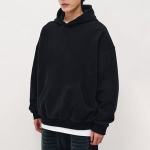 Fabrication conception personnalisée automne vente chaude hommes sweats à capuche décontracté 100% coton poche surdimensionné basket-ball régulier - Product Image 2