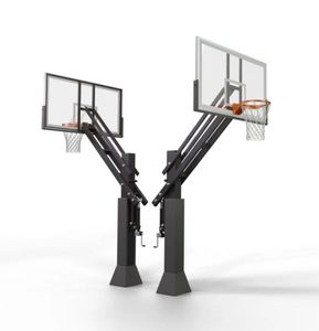 Équipement de basketball durable pour l'extérieur et l'intérieur, incluant une plaque acrylique de 54 pouces et une base portable robuste. - Product Image 3