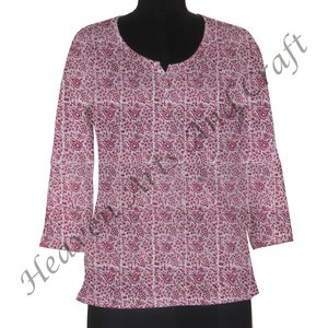 Robe 100% coton imprimé main indienne en gros doux et confortable vêtements de plage vêtements amples en gros indien - Product Image 1