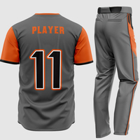 Uniforme de baseball personnalisé 2026, nouveau design, polyester Drifit, vêtements d'équipe, adultes, sublimation, haute qualité, respirant, évacuation de l'humidité