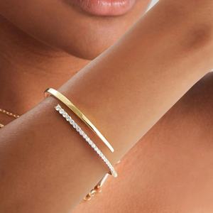 Pulsera de Tenis de Moissanita con Incrustaciones de Lujo al por Mayor, Oro Sólido de 14K con Baño de Rodio, Alta Brillantez, Alternativa al Diamante de Laboratorio - Product Image 6