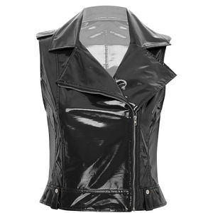 Wholesale New <b>Women's</b> Casual Sheepskin <b>Waistcoat</b> Stand Collar Custom Logo Fashionable Real Leather Vest Spring Autumn Wholesale - Product Image 3