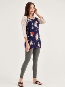 Jersey informal de alta calidad Tops maternidad enfermería embarazo Floral lactancia camiseta suave cómodo para verano bueno - Product Image 3