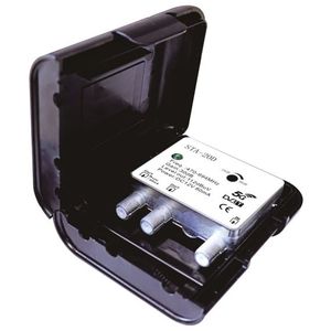 เครื่องขยายสัญญาณเสาอากาศ UHF รุ่น WEB STA-20D แบบติดตั้งบนเสา 1 ช่องสัญญาณเข้า 2 ช่องสัญญาณออก ผลิตจากพลาสติกทนทาน ผลิตในอิตาลี - Product Image 4