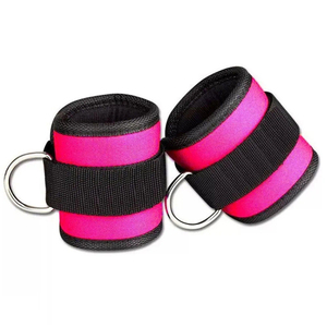 Correas de Tobillo para Gimnasio, Ajustables, Acolchadas, con Doble Anilla en D, Antideslizantes, Resistentes, Transpirables, de Nailon y Elastano, Ecológicas, con Colores Personalizables - Product Image 5