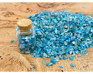 Pierres de cristal d'apatite bleue naturelles, pierres roulées, mascotte sculptée, 3 à 5 mm, pour la vente en gros - Product Image 3