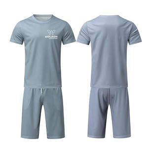 Conjunto De 2 Piezas De Pantalones Activos Unisex Camiseta Personalizable Y Pantalones Cortos Para Hombres Y Mujeres Conjunto De Pantalones Cortos - Product Image 1