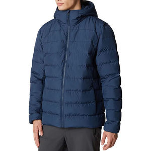 Custom <b>Men's</b> Logo Stand Collar Winter Puffer <b>Jacket</b> Premium Quality High Demand Fashionable Warm Comfortable <b>Jacket</b> - Product Image 2