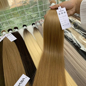 Extensions de cheveux en vrac Produit de vente chaude 2025 Blonde Couleur numéro 18 naturel droit 100% cheveux vietnamiens de haute qualité - Product Image 1