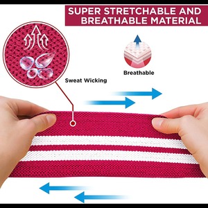 <b>Compression</b> Elastic <b>Support</b> <b>Knee</b> Wraps for Cross Training Gym Workout Fitness Powerlifting <b>Knee</b> Wraps - Product Image 5