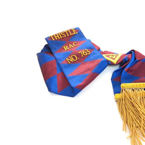 Faja de principios de Arco Real escocés personalizada de alta calidad, faja de Regalia masónica bordada personalizada para uniforme - Product Image 2