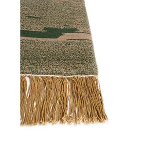 Manchaha Abstract Pattern Wool & Bamboo Silk Hand Knotted <b>Rugs</b> Grey & <b>Black</b> 10mm Thickness for Home Living Room Hallway-Les-2036 - Product Image 4