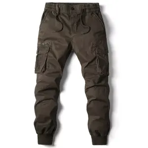 Pantalones Cargo Jogger informales para hombre Pantalones con cordón de cintura alta con bolsillos Diseño ligero - Product Image 6