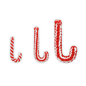 Juguete de Cuerda Trenzada para Mascotas, Diseño de Bastón de Caramelo de Algodón, Lujoso y Duradero, para Jugar, Uso Diario, en Bolsa - Product Image 1