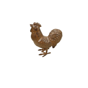 Adornos de jardín de pájaros de gallina de Metal de Color marrón para adornos de pájaros decorativos de jardín al aire libre - Product Image 1