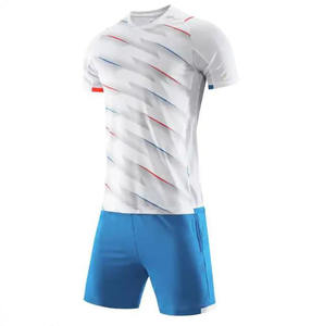 Maillot de football en tissu doux, maillot de football de haute qualité, nouveau design, respirant, uni, en polyester, uniforme de football - Product Image 4