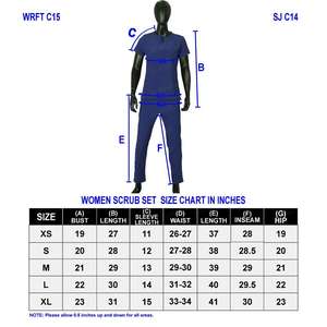 Blaze Enfermera Scrubs Uniformes Suave y Ligero Manga Corta Stand Collar Cómodo Hospital Scrub Sets - Product Image 6