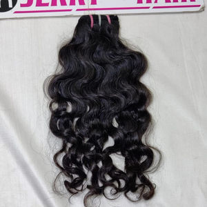 Extensions de cheveux humains vierges non traités, mèches de cheveux indiens bruts alignés sur les cuticules, double trame, qualité Remy, prix de gros - Product Image 2