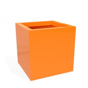 Jardinière en métal galvanisé avec revêtement en poudre, forme cubique carrée, couleur personnalisée, prix bas, jardinières décoratives d'extérieur - Product Image 4