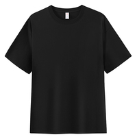 Poids lourd 340G haute qualité O cou t-shirts surdimensionné goutte épaule O-décolleté à manches courtes hommes O cou t-shirts