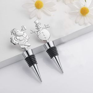 Tapones de botellas de vino de Navidad Juego de tapones de vacaciones de Navidad Tapas reutilizables Selladores de botellas Empaquetado individualmente para la decoración de Navidad-Venus - Product Image 1