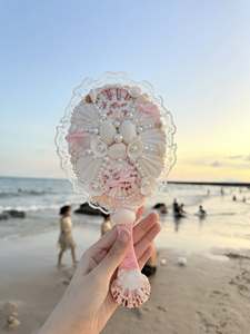 Vietnam Seashell Mirror fait avec un charme rustique et des détails Seashell Mirror emballé avec des matériaux durables pour l'hôtel et le mobilier - Product Image 5