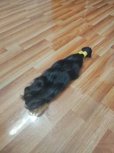 Cheveux humains vierges ondulés 100% naturels d'Inde du Sud, noir naturel, 16-40 pouces, en vrac - Product Image 2