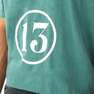 Camiseta de Algodón Grueso y Pesado con Cuello Redondo para Hombre, Personalizable con Logotipo, Estilo Urbano, 100% Algodón, Ecológica, Transpirable y de Manga Corta - Product Image 6