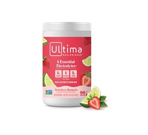 Ultima Replenisher – Mélange de poudre de boisson électrolytique quotidienne – Sans sucre – Fraise Margarita, 90 portions - Product Image 1
