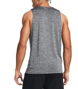 เสื้อกล้ามสำหรับผู้ชายแบบสั่งตัดขนาดพลัสไซส์ระบายอากาศได้ใส่ในยิมใส่สบายและเสื้อผ้าสีเทา - Product Image 2