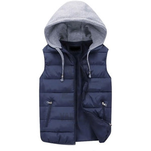 Chaqueta Acolchada de Invierno con Capucha, Estilo Urbano, Unisex, Sin Mangas, para Otoño e Invierno, Venta al Por Mayor - Product Image 2