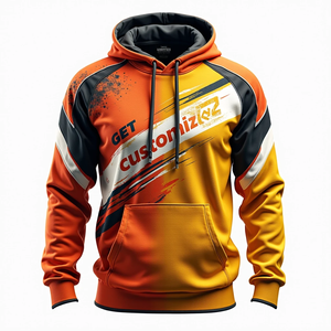 Sudaderas Extra Grandes Estilo Urbano para Hombre, Básicas de Algodón Combinado, Sublimadas Personalizadas, Duraderas, Casuales, para Uso Diario - Product Image 2