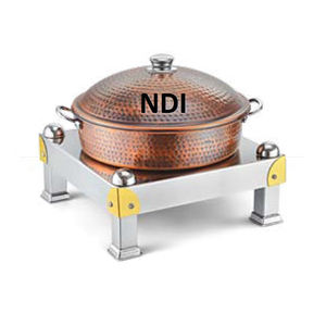 Handmade Design Metal Chafing Dish Custom Finishing Buffet Serving Chafing Dish Antique Finishing Burner Stand <b>Food</b> Warmers - Product Image 1