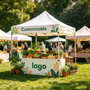 Tenda Gazebo Personalizzata 3x3m per Eventi, Stazione di Idratazione Sportiva 10x10, Padiglione Ombreggiante per Corsa Benefica Comunitaria - Product Image 4