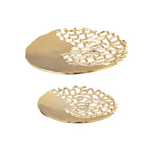 Vintage Cast Aluminium Craft Leaf <b>Chip</b> Dip <b>Tray</b> Server Platter Elegant Metal Alloy Home Decor Kitchen Serving Dish Appetizer - Product Image 3